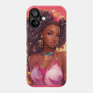 Beautiful Black African American Woman Phone Case