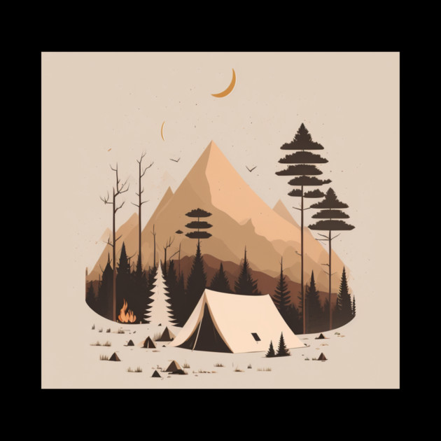 Camping in Tents, Minimal Style Adventure in the Forest by logiamerch