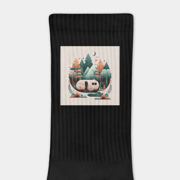 Camping Van, Adventure in the Forest Minimal by logiamerch