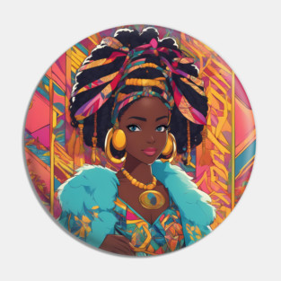 Most Beautiful African Black Woman Pin