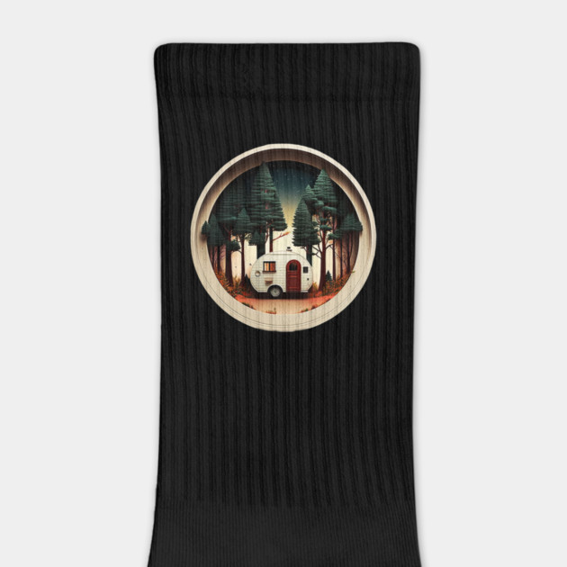 Camping Adventure in the Forest, Night Sky by logiamerch