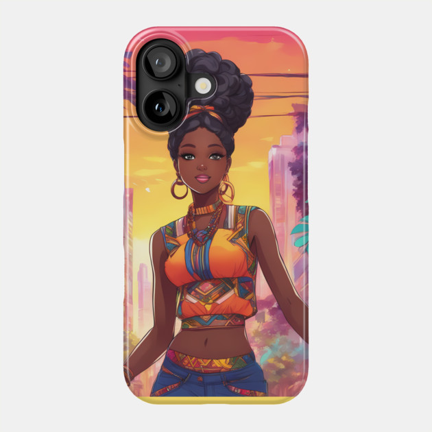 Hot Sexy African Black Girl Phone Case by animegirlnft