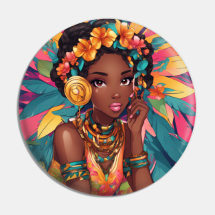 Most Beautiful Black African Girl Pin