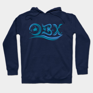 OBX Outer Banks North Carolina Waves Hoodie