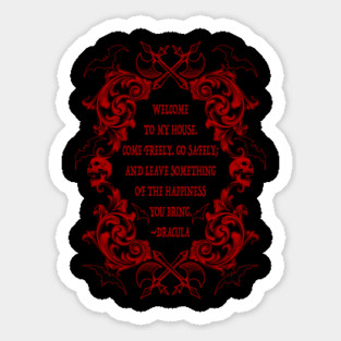 Dracula Quote Sticker
