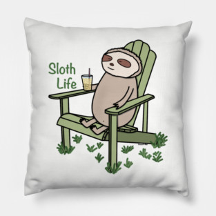 Sloth Life Pillow