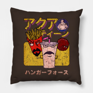 Aqua Teen Hunger Force  Japan Vintage Look Fan Art Design Pillow