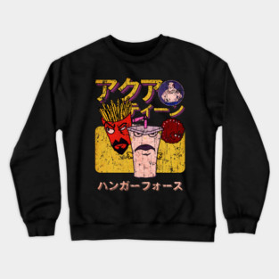 Aqua Teen Hunger Force  Japan Vintage Look Fan Art Design Crewneck Sweatshirt