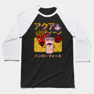 Aqua Teen Hunger Force  Japan Vintage Look Fan Art Design Baseball T-Shirt