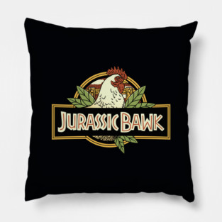 Jurassic Chicken by Tobe Fonseca Pillow
