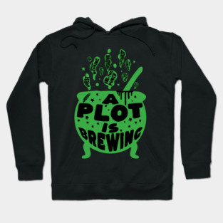 Author Halloween A Plot is Brewing Hoodie
