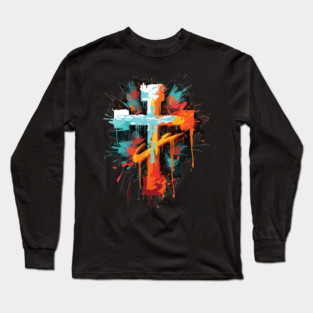 Graffiti Cross Long Sleeve T-Shirt