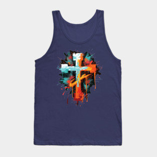 Graffiti Cross Tank Top