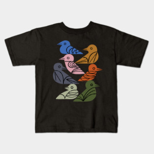 Painted Birds Kids T-Shirt