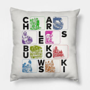 Bukowski Book Illustrations Pillow