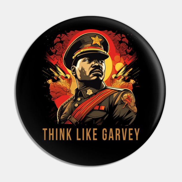 Think Like Garvey, Marcus Garvey Pin by UrbanLifeApparel