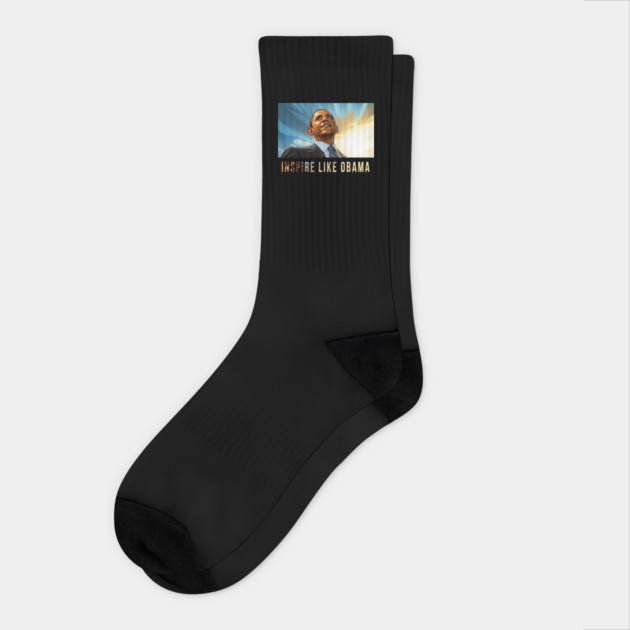 Inspire Like Obama, Barack Obama, Black History Socks by UrbanLifeApparel