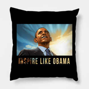 Inspire Like Obama, Barack Obama, Black History Pillow