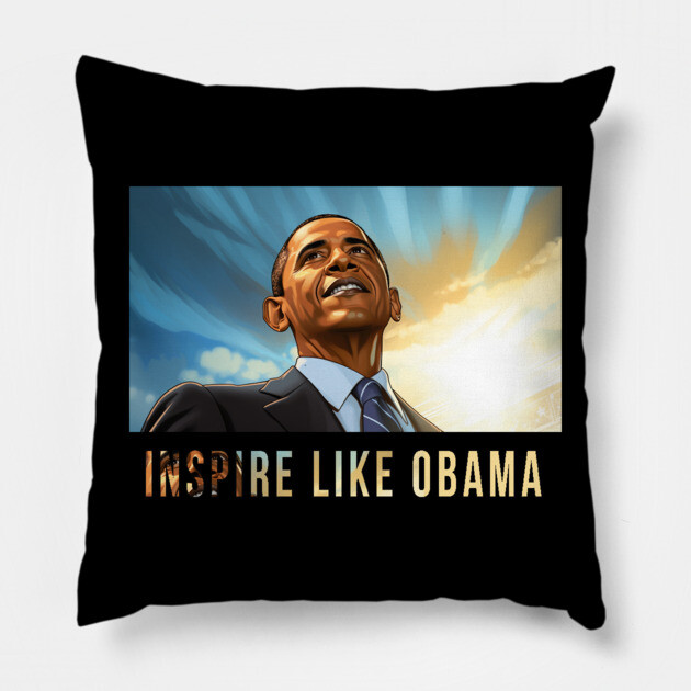 Inspire Like Obama, Barack Obama, Black History Pillow by UrbanLifeApparel