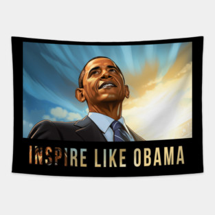 Inspire Like Obama, Barack Obama, Black History Tapestry