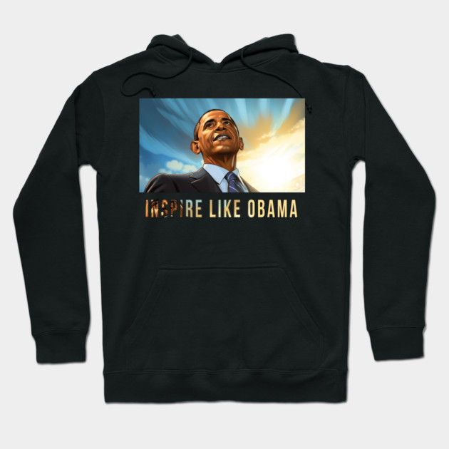 Inspire Like Obama, Barack Obama, Black History Hoodie by UrbanLifeApparel