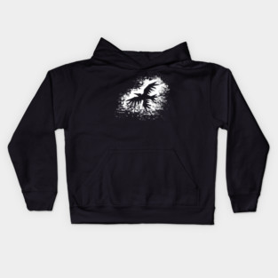 Three Winged Raven Kids Hoodie