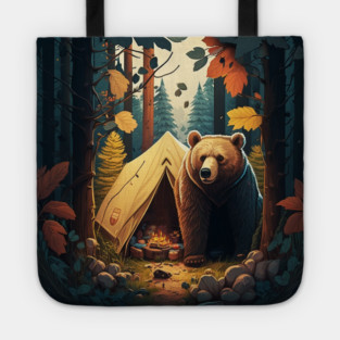 Camping Adventure in the Forest, Bear Tote