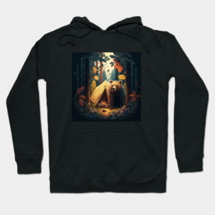 Camping Adventure in the Forest, Bear Hoodie