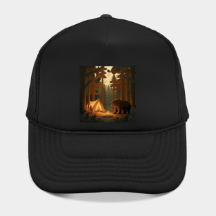 Camping with Bear,  Adventure in the Forest Hat