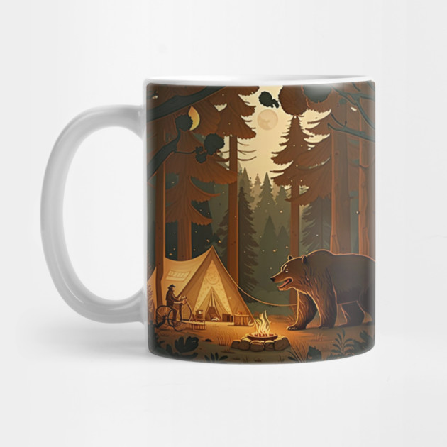 Camping with Bear,  Adventure in the Forest by logiamerch