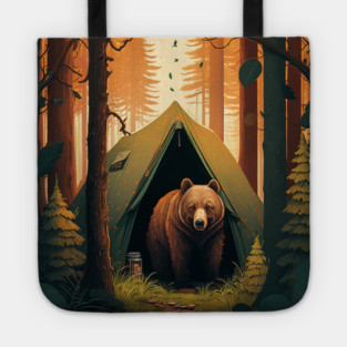 Camping with Bear, Adventure in the Forest by Tote