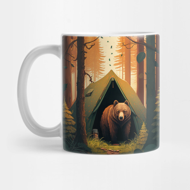 Camping with Bear, Adventure in the Forest by by logiamerch