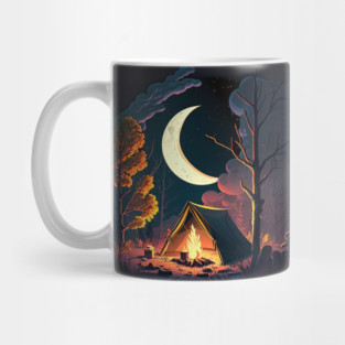 Camping Adventure in the Forest, Campfire Mug
