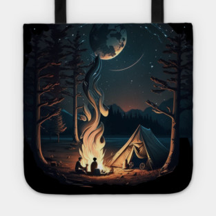 Camping Adventure in the Forest, Campfire Tote