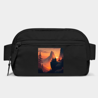 Mountain Hiking Sunset, Adventure Travel Couples Bag