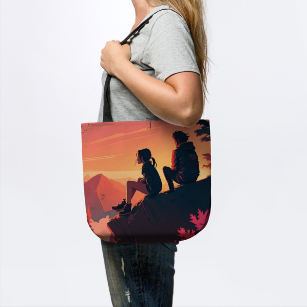 Mountain Hiking Sunset, Adventure Travel Couples by logiamerch