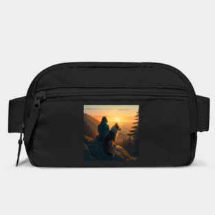 Mountain Hiking Sunset, Adventure Travel with My Dog Bag