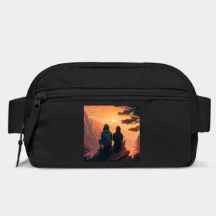 Mountain Hiking Sunset, Adventure Travel Couple Bag