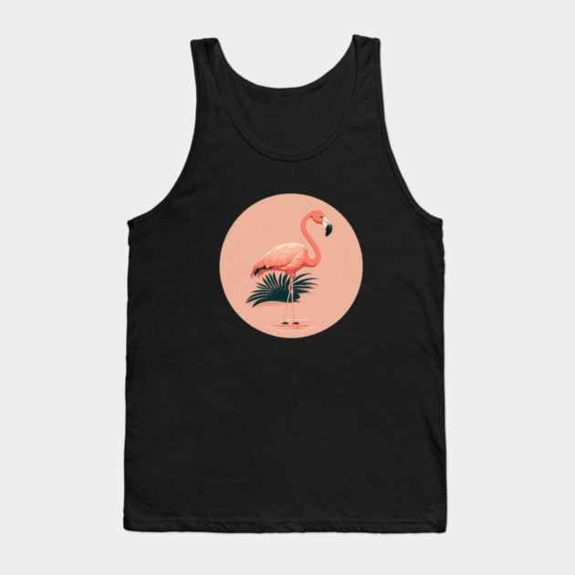 Pink Flamingo Minimal, Love Flamingos Tank Top by logiamerch