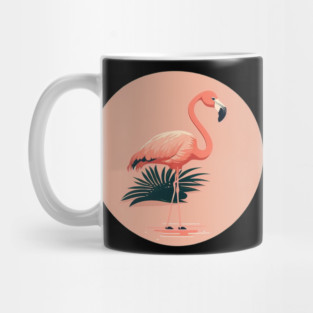 Pink Flamingo Minimal, Love Flamingos Mug