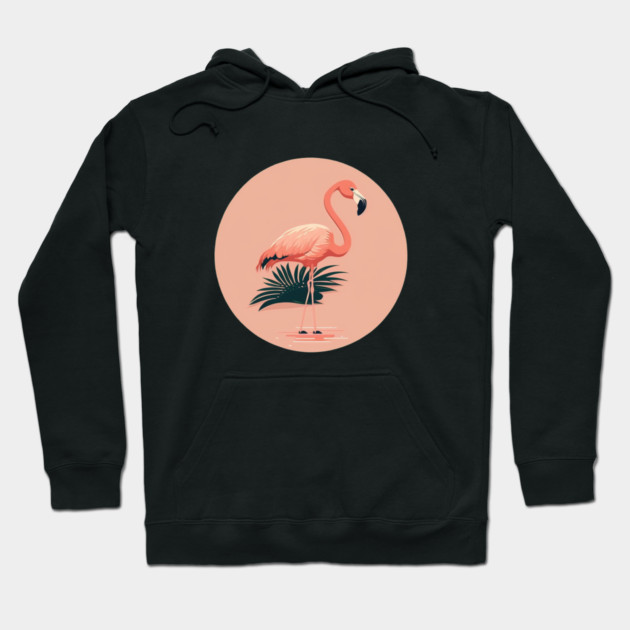 Pink Flamingo Minimal, Love Flamingos Hoodie by logiamerch