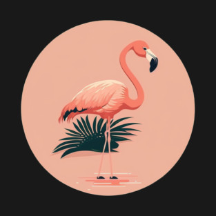 Pink Flamingo Minimal, Love Flamingos T-Shirt