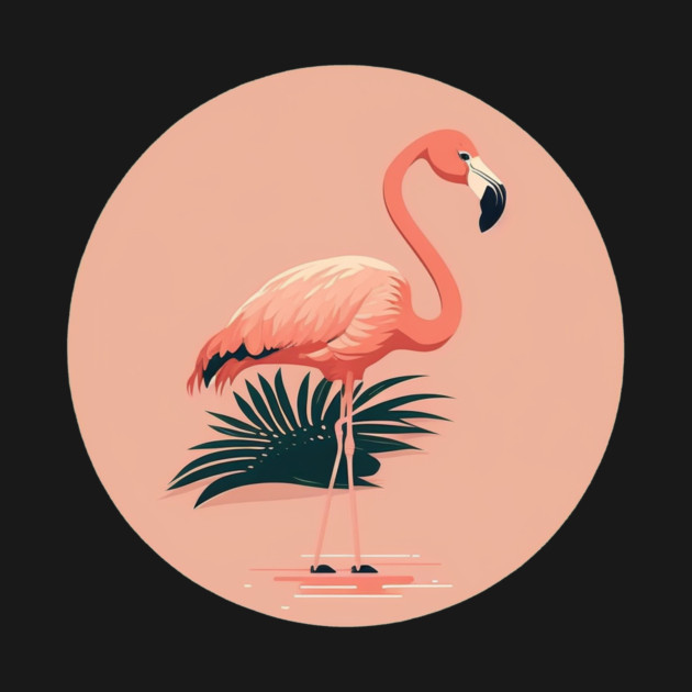Pink Flamingo Minimal, Love Flamingos by logiamerch