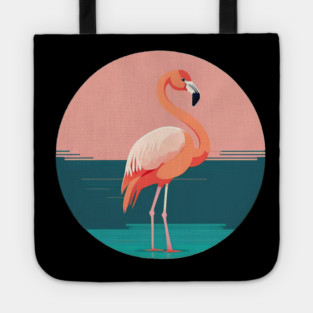 Pink Flamingo Minimal, Love Flamingos Tote