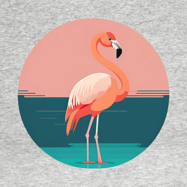 Pink Flamingo Minimal, Love Flamingos by logiamerch
