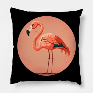 Pink Flamingo Minimal, Love Flamingos Pillow