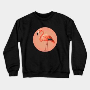 Pink Flamingo Minimal, Love Flamingos Crewneck Sweatshirt