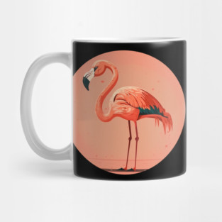 Pink Flamingo Minimal, Love Flamingos Mug