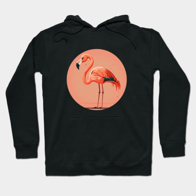 Pink Flamingo Minimal, Love Flamingos Hoodie by logiamerch