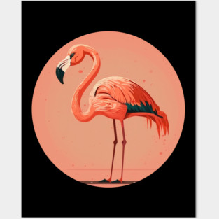 Pink Flamingo Minimal, Love Flamingos Posters and Art